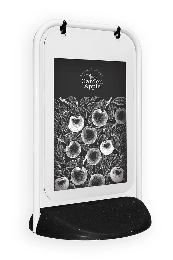  Swinger 2 White Frame Poster Pocket Chalk Insert Panel
