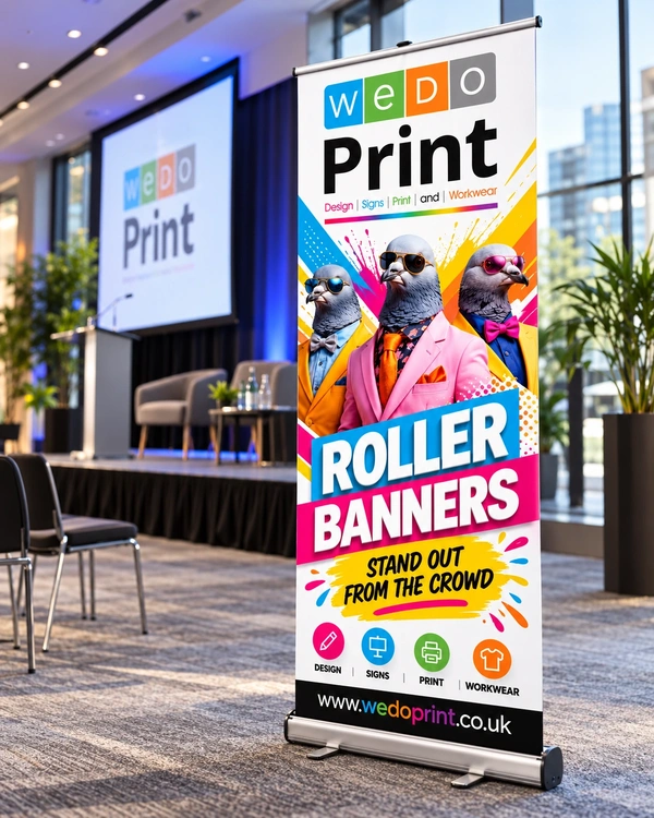  Colourful Roller Banner With Pigeon Team 3