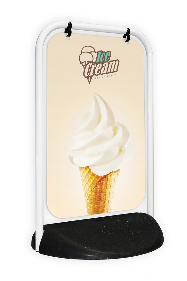 Swinger 2 White Frame Aluminium Panel Ice Cream